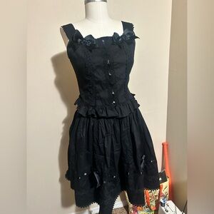 Candy Violet EGL All Black Dress Set